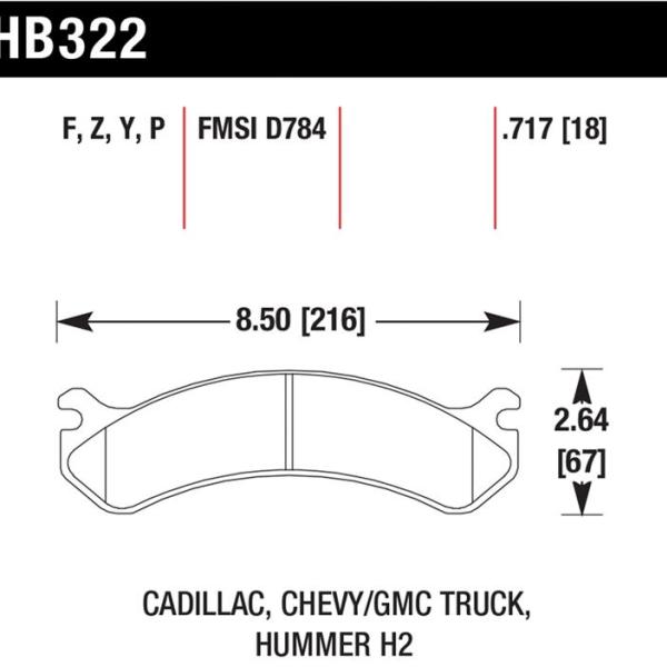 Hawk Performance HB322P.717