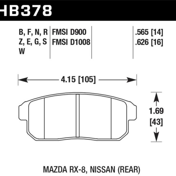 Hawk Performance HB378E.565