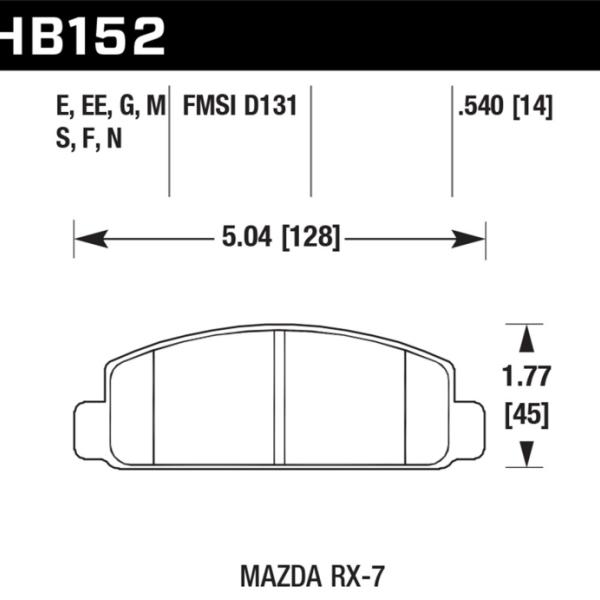 Hawk Performance HB152E.540
