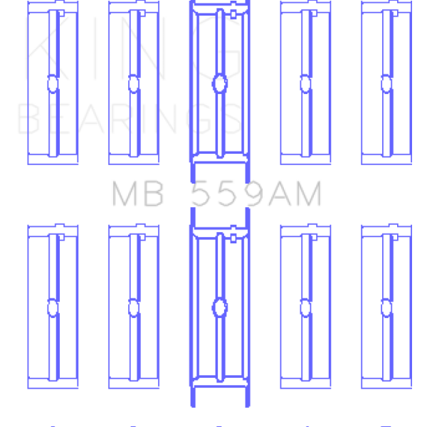 KING Main Bearings King Engine Bearings MB559AM050