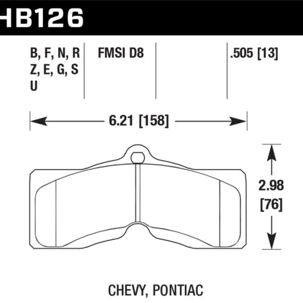 Hawk Performance HB126E.505
