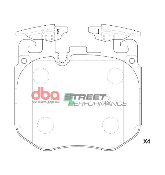 DBA SP Performance Brake Pads DBA DB15108SP