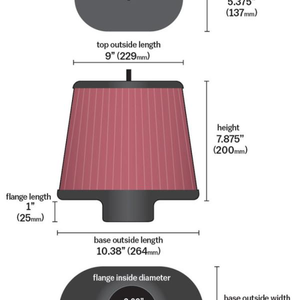 KN Universal Air Filter K&N Engineering RC-5178