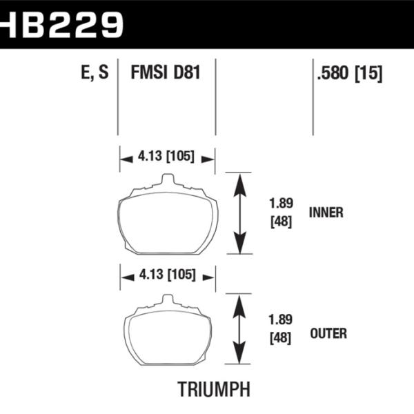 Hawk Performance HB229S.580