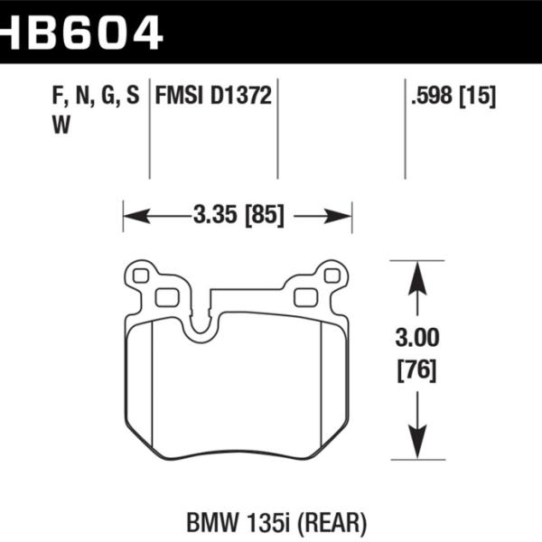 Hawk Performance HB604S.598