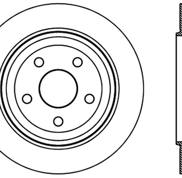 ST Slotted Sport Brake Rotors Stoptech 126.58007SL