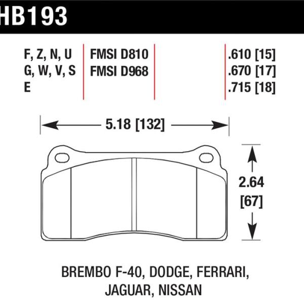 Hawk Performance HB193F.670