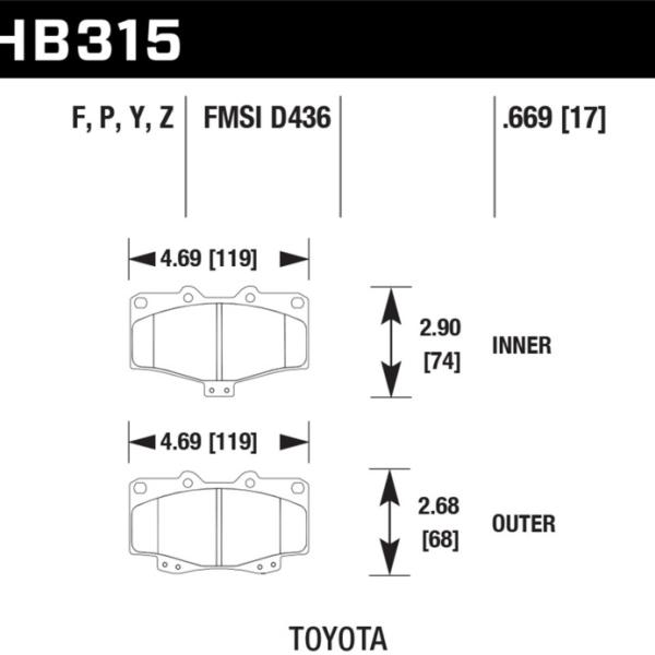 Hawk Performance HB315P.669