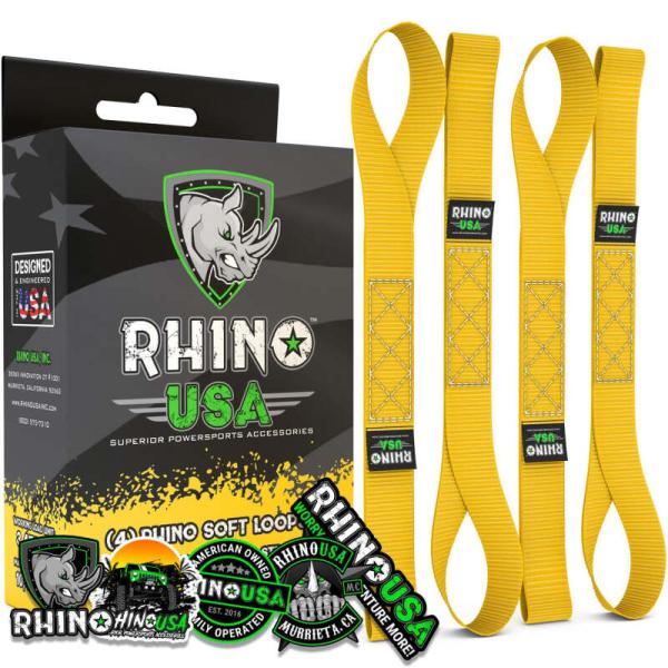 RSA Tie Down Kits Rhino USA SOFT4PACK-YLW