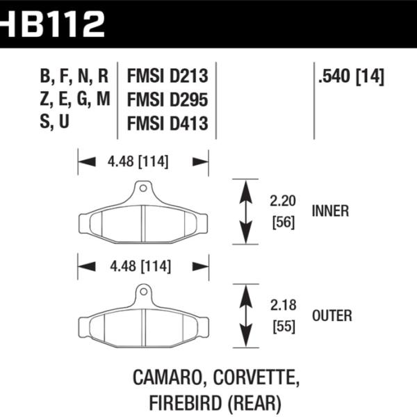 Hawk Performance HB112M.540