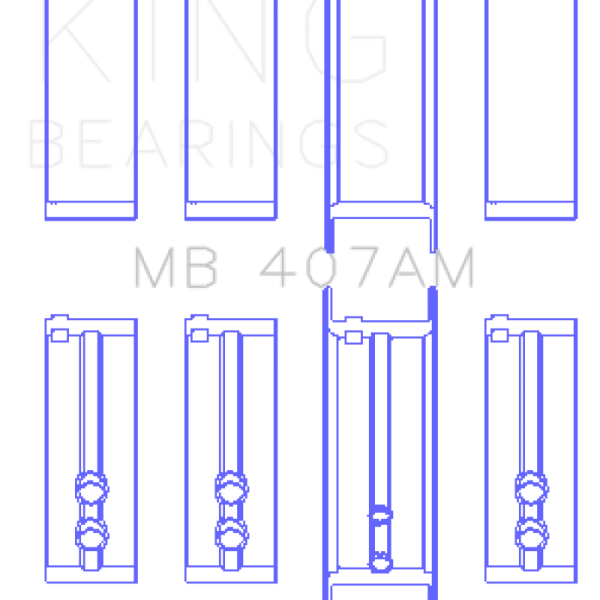 KING Main Bearings King Engine Bearings MB407AM010
