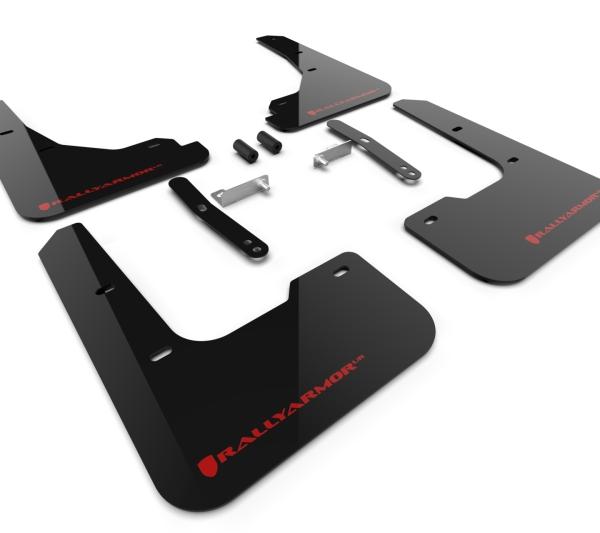RAL UR Blk Flap/Rd Logo Rally Armor MF119-UR-BLK-RD