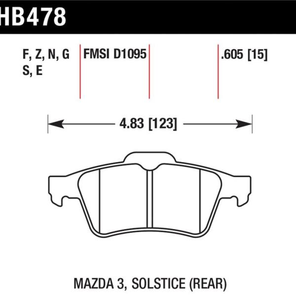 Hawk Performance HB478U.605