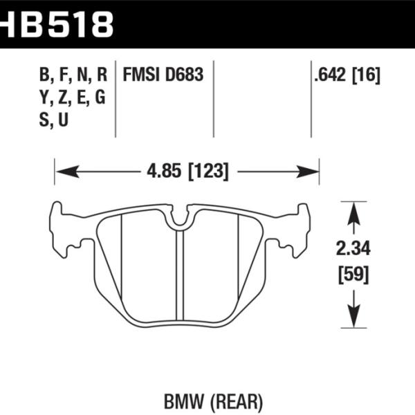 Hawk Performance HB518Z.642