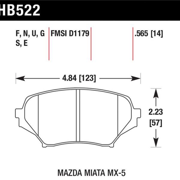 Hawk Performance HB522N.565