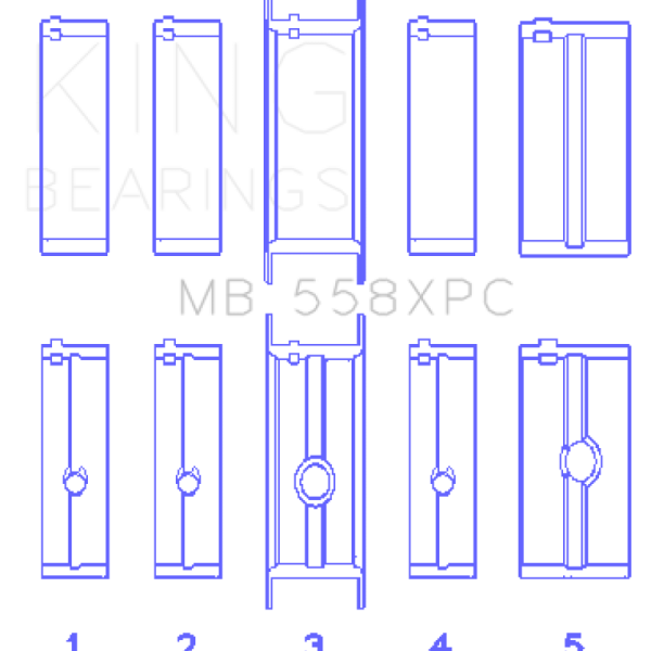 KING Performance Main Bearings King Engine Bearings MB558XPC