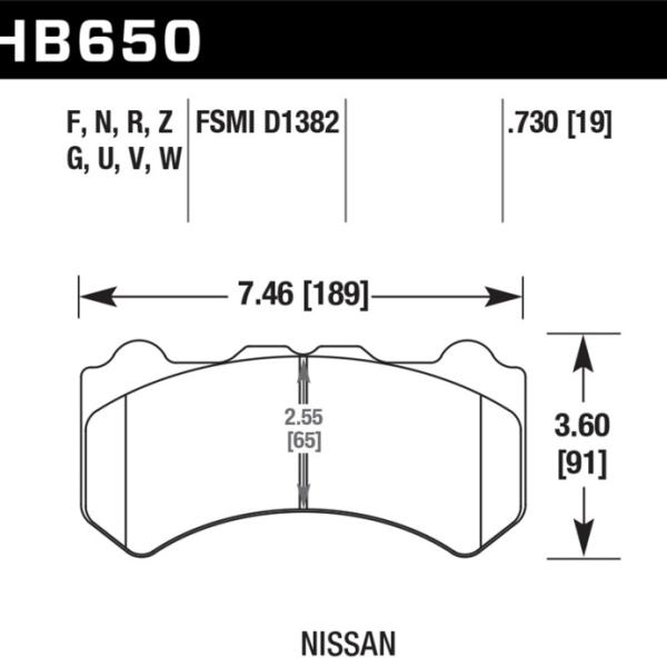 Hawk Performance HB650Z.730