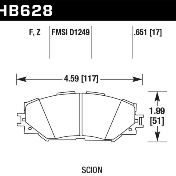 Hawk Performance HB628F.651