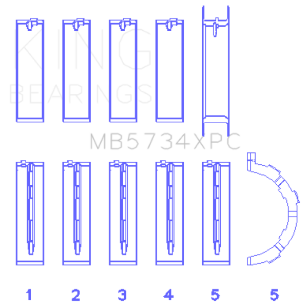 King Engine Bearings MB5734XPC.026
