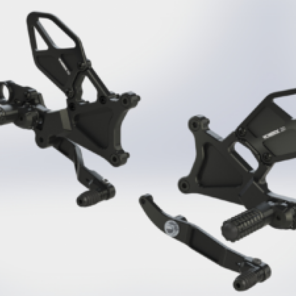 VTX Adjustable Rear Sets Vortex Racing RS634K