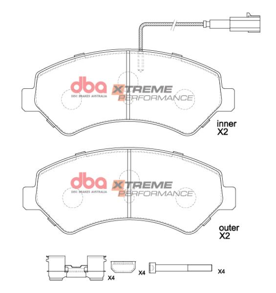 DBA XP Performance Brake Pads DBA DB15172XP