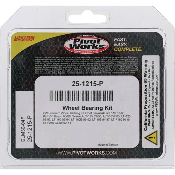 PIV Wheel Bearing Kit Pivot Works 25-1215-P