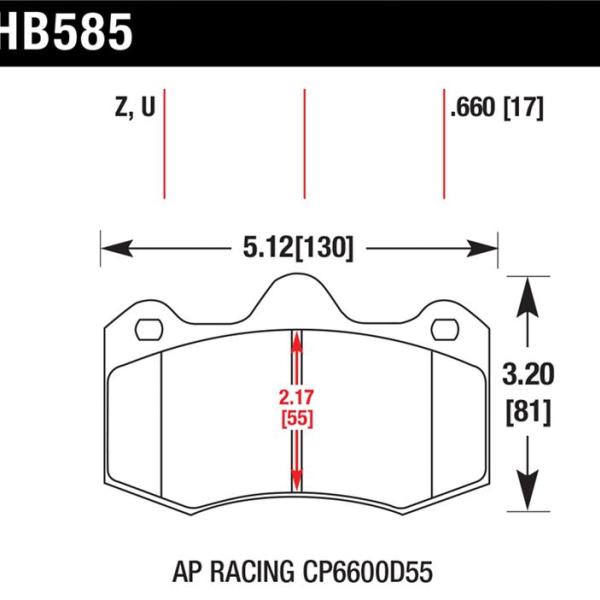 Hawk Performance HB585U.660