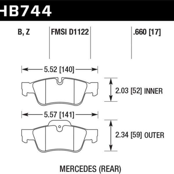 Hawk Performance HB744Z.660