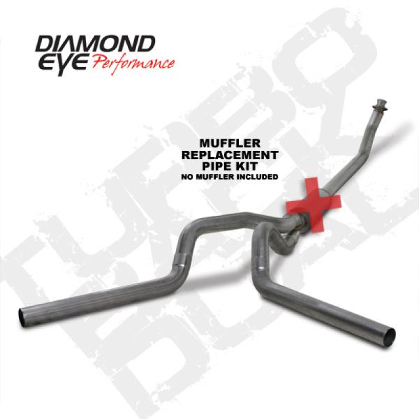 DEP Turbo Back Exhaust Kit SS Diamond Eye Performance K4214S-RP