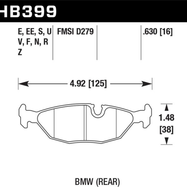 Hawk Performance HB399EE.630