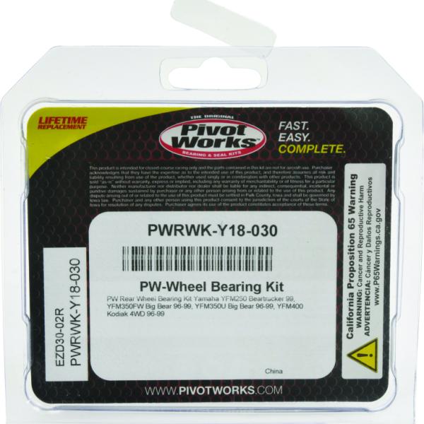 PIV Wheel Bearing Kit Pivot Works PWRWK-Y18-030