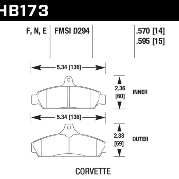 Hawk Performance HB173N.570