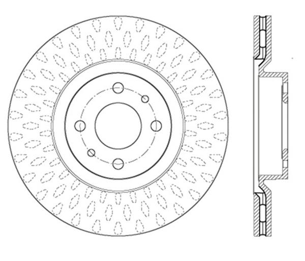 ST Slot & Drill Brake Rotors Stoptech 127.04004L