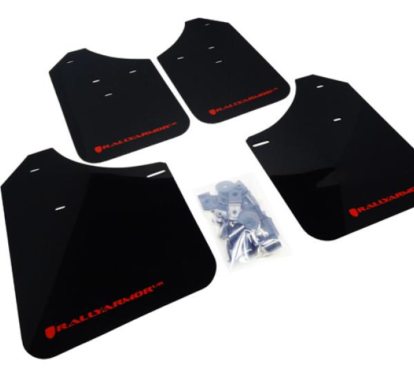 RAL Classic Blk Flap/Red Logo Rally Armor MF1-UR-BLK/RD