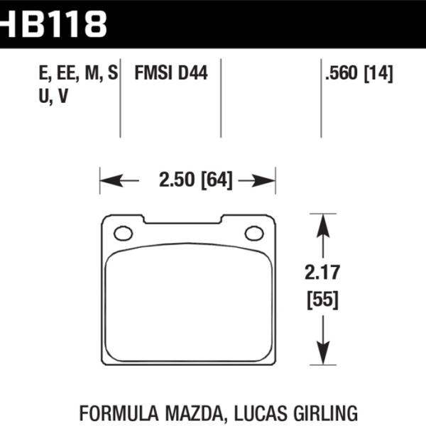 Hawk Performance HB118m.560