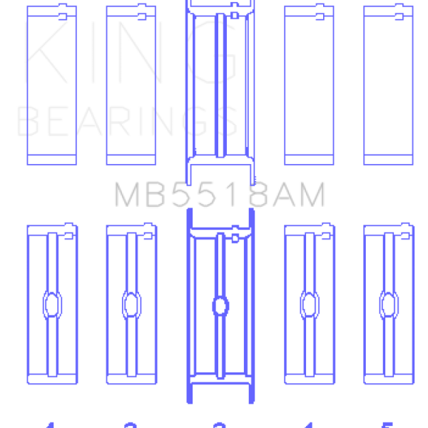KING Main Bearings King Engine Bearings MB5518AM010