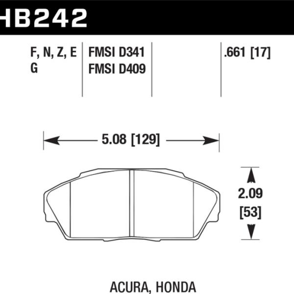 Hawk Performance HB242Z.661