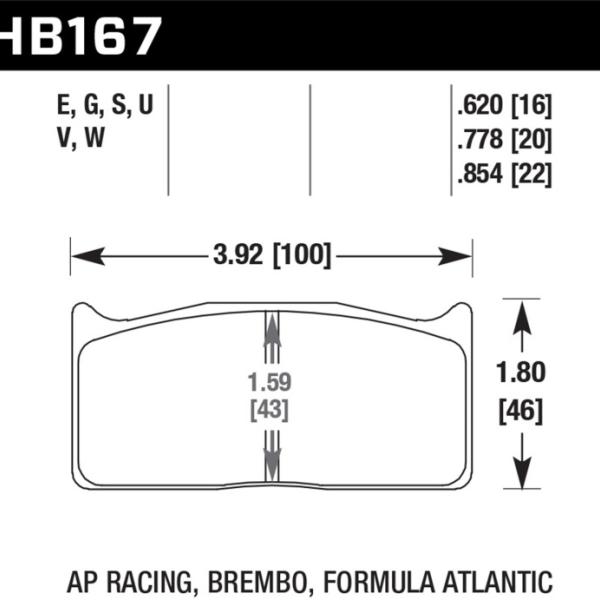 Hawk Performance HB167G.620