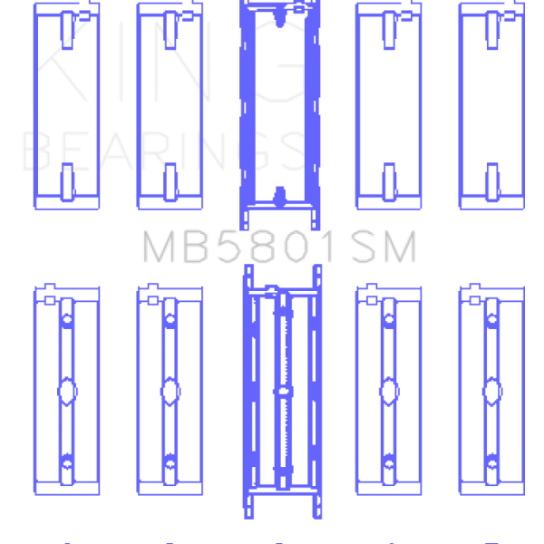 King Engine Bearings MB5801SM0.5