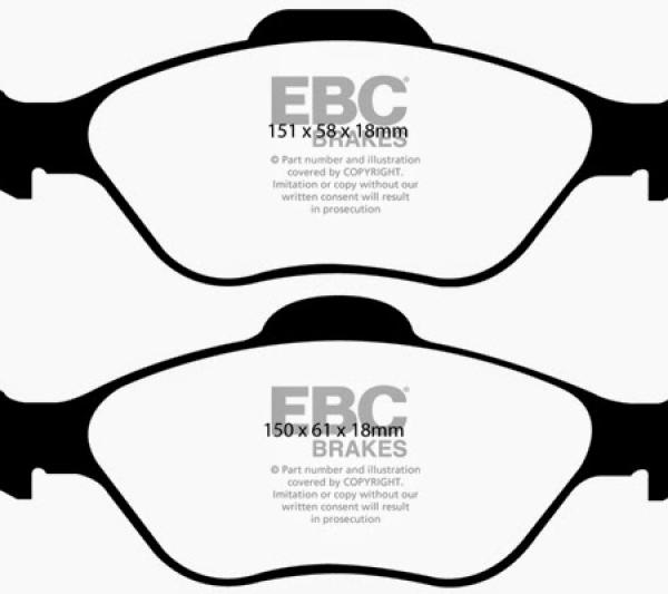 EBC Greenstuff Brake Pad Sets EBC DP2197/2