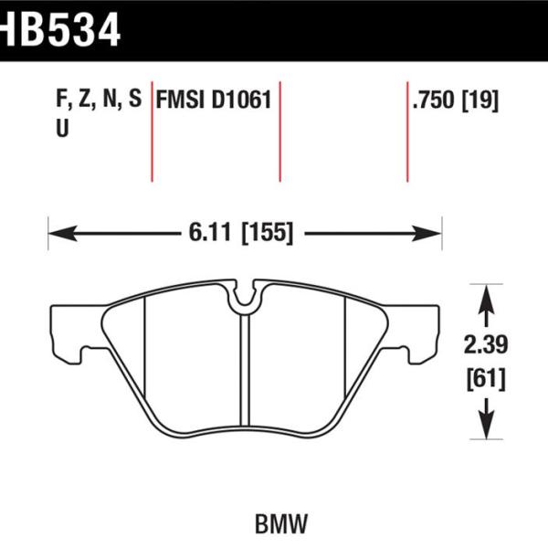 Hawk Performance HB534N.750