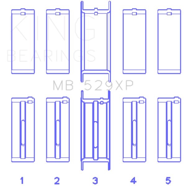 KING Performance Main Bearings King Engine Bearings MB529XP