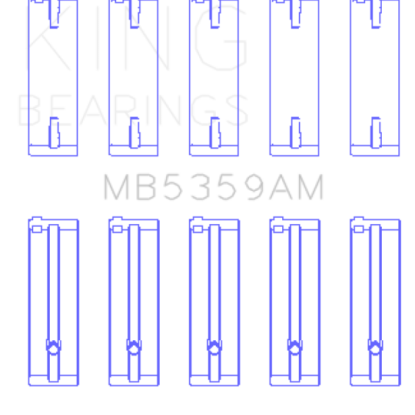 KING Main Bearings King Engine Bearings MB5359AM