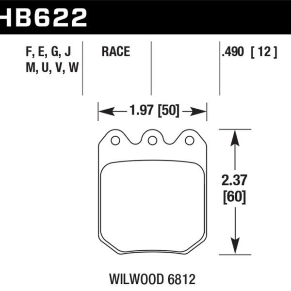 Hawk Performance HB622M.550