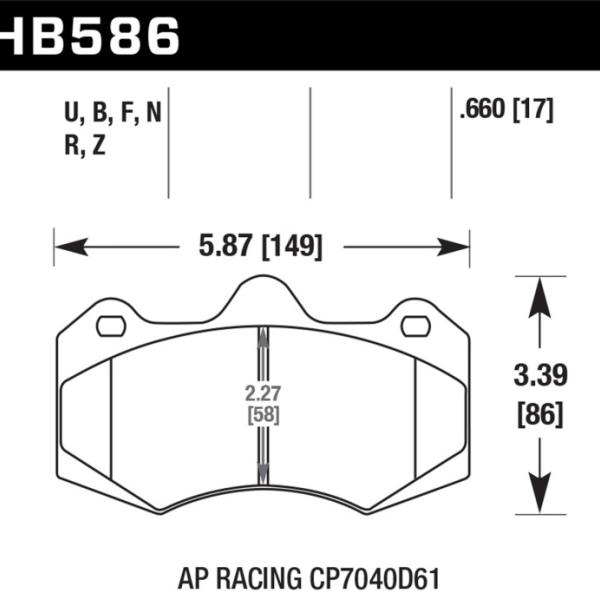 Hawk Performance HB586G.660