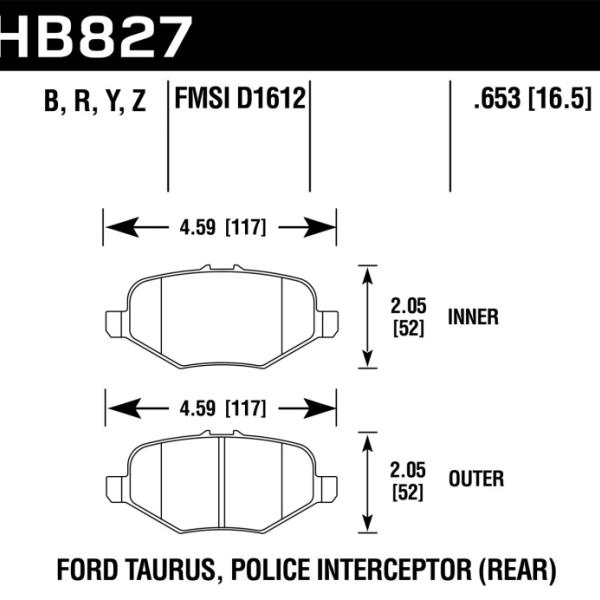 Hawk Performance HB827Y.653