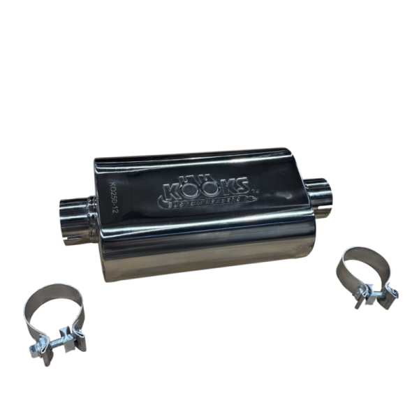 KSH Univ Polished Muffler Kooks Headers KO250-12-CI