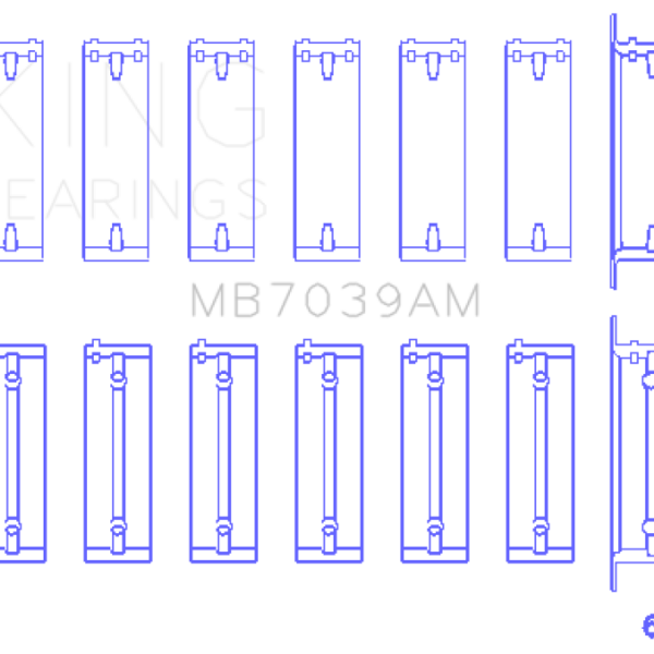 King Engine Bearings MB7039AM0.25