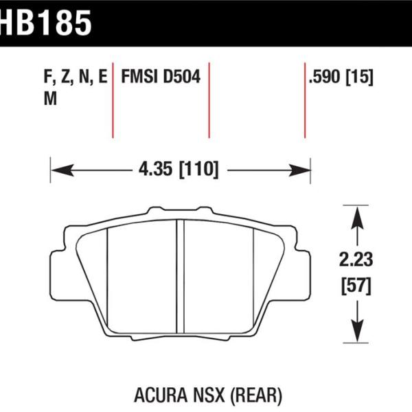Hawk Performance HB185N.590