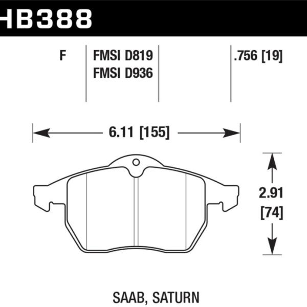 Hawk Performance HB388F.756